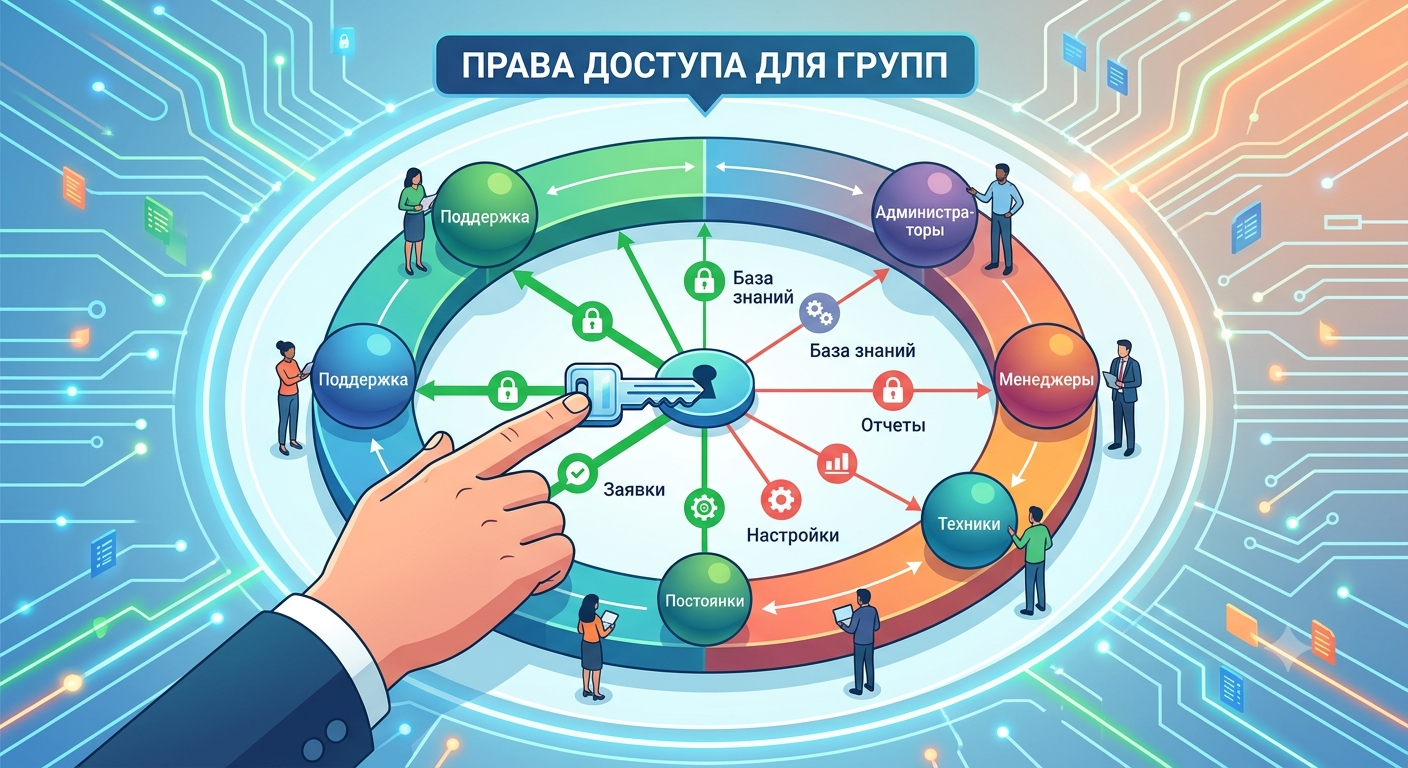 Права доступа в helpdesk